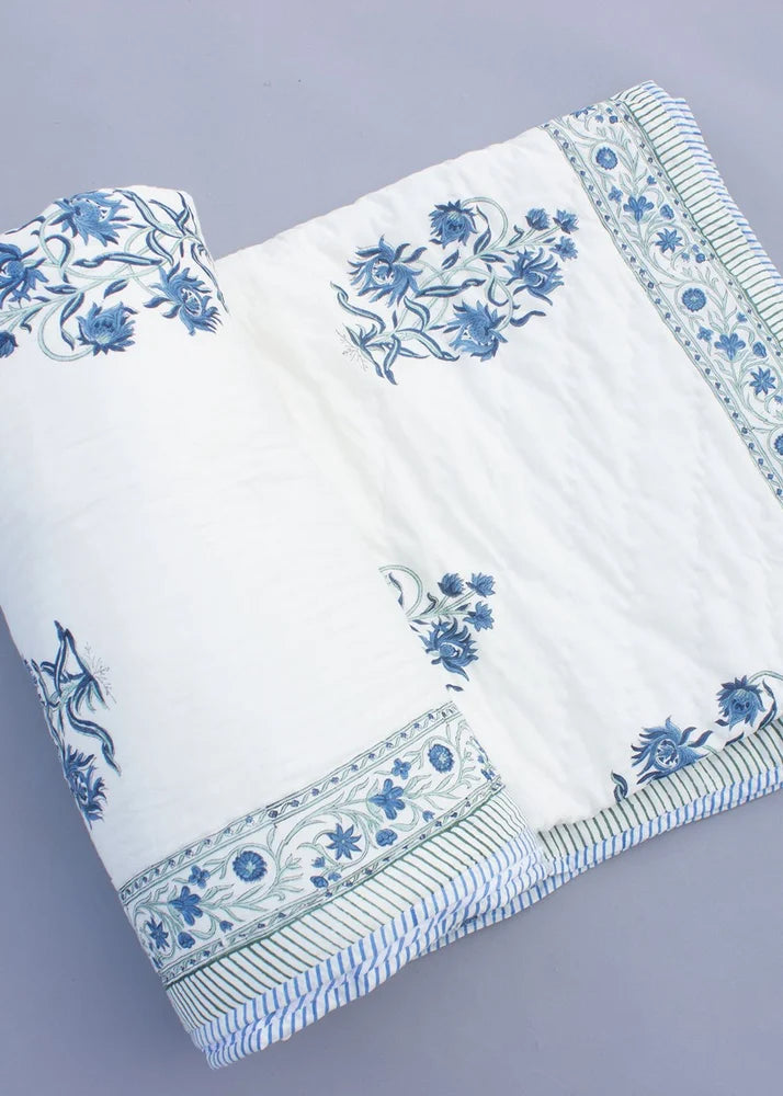 Premium Hand Block Printed Cotton Quilt